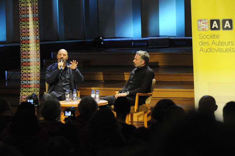 Cédric Klapisch discussing his work with Cineuropa's Domenico La Porta